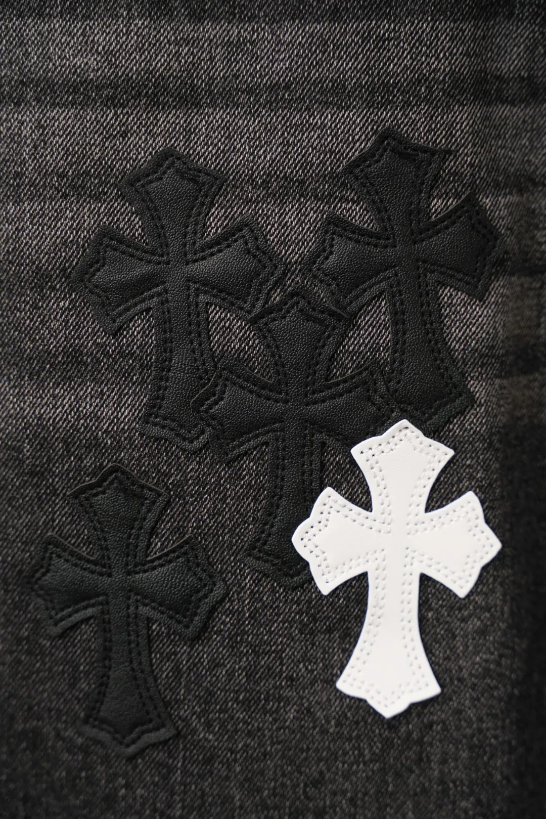 ：S 032 & Chrome Hearts Black White Same Style ：Black Size：28 30 32 34 （S-XL)